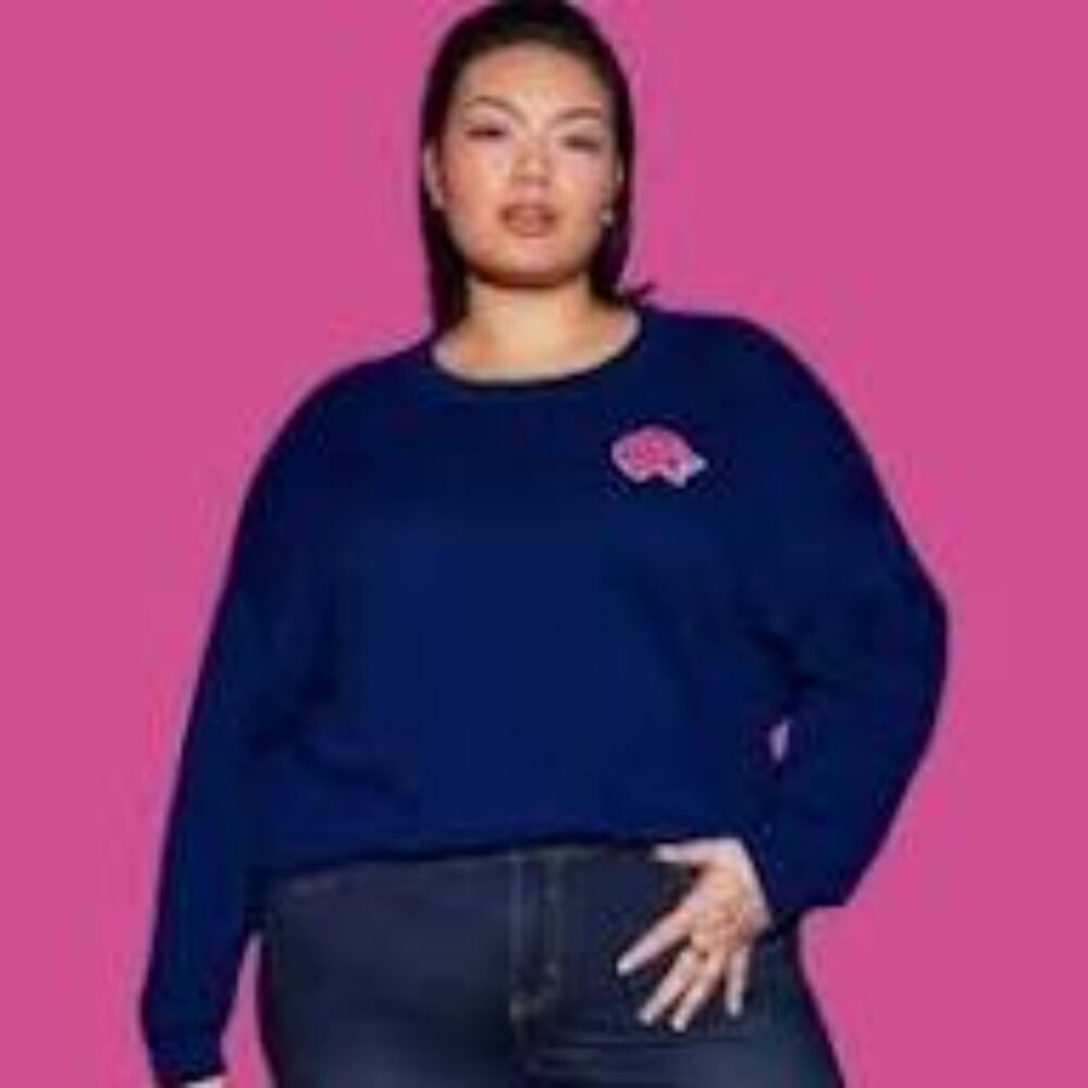 Torrid x Lovesick Collab Crewneck Pullover Leopard Graphic Sweater Size 1X